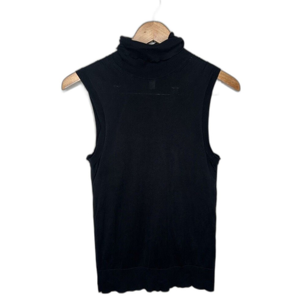 COS Womens Size XS Black Sleeveless Turtleneck Top Office Casual Minimalist Chic